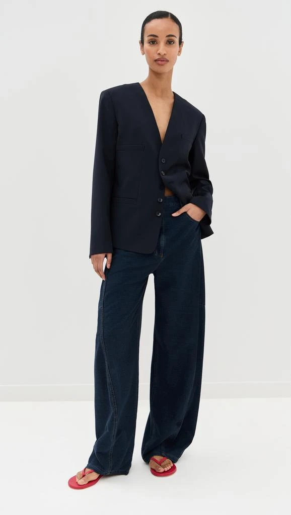 商品Tibi|Tropical Wool Collarless Blazer,价格¥5931,第4张图片详细描述