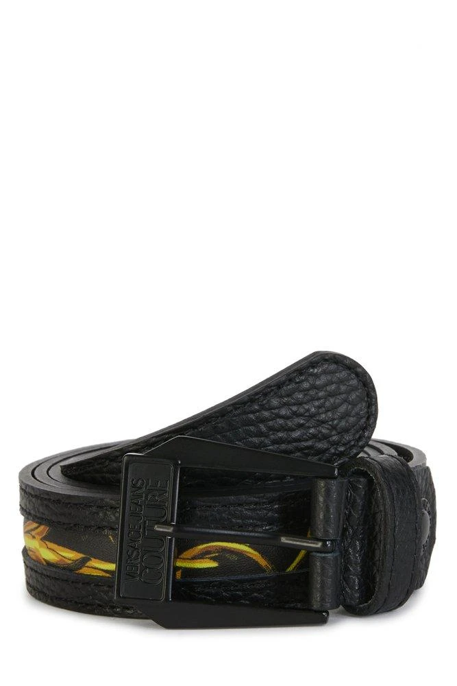 商品Versace|Versace Jeans Couture Baroque Printed Buckle Belt,价格¥558,第1张图片