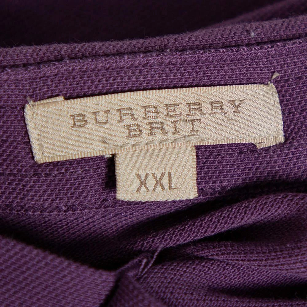 Burberry Brit Purple Cotton Pique Polo T-Shirt XXL 商品