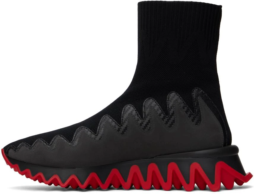 商品Christian Louboutin|Black Sharky Sock Sneakers,价格¥8221,第3张图片详细描述