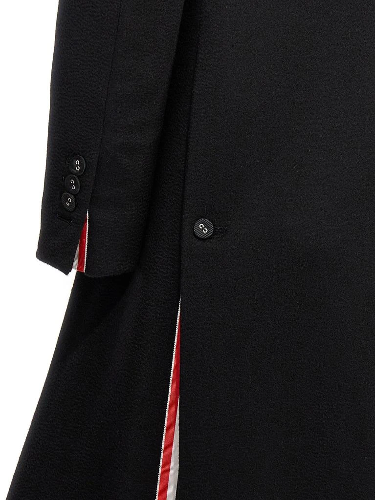 商品Thom Browne|Single-Breasted Cashmere Coat Coats, Trench Coats Black,价格¥22450,第4张图片详细描述