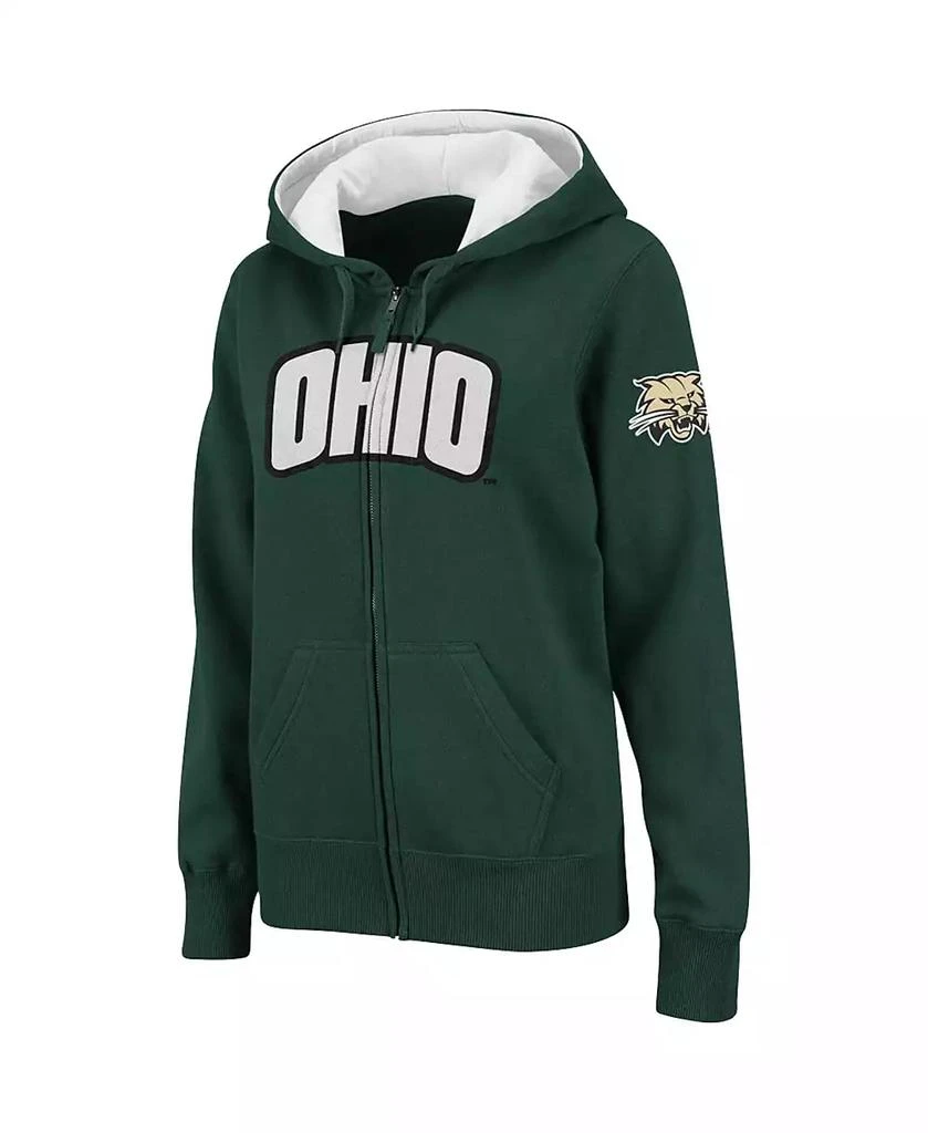 商品Colosseum|Women's Stadium Athletic Green Ohio Bobcats Arched Name Full-Zip Hoodie,价格¥331,第3张图片详细描述