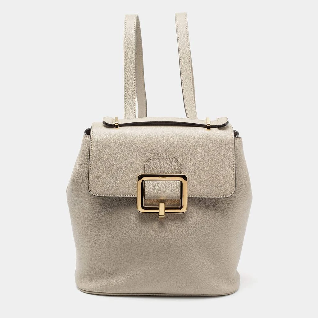 商品[二手商品] Bally|Bally Grey Jayden Buckle Detail Backpack ,价格¥3396,第1张图片