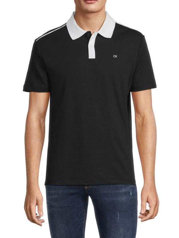 商品Calvin Klein|Contrast Collar Polo,价格¥244,第1张图片