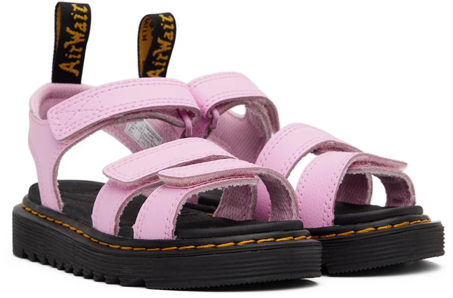 商品Dr. Martens|Kids Pink Klaire Athena Leather Big Kids Sandals,价格¥701,第4张图片详细描述