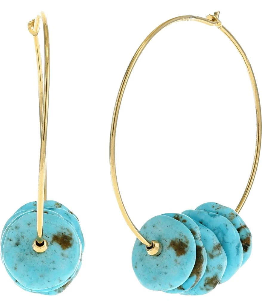 商品Chan Luu|Lions Paw Disc Hoop Earrings,价格¥353,第1张图片