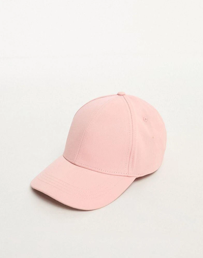 商品ASOS|ASOS DESIGN plain cotton cap in pink,价格¥44,第4张图片详细描述