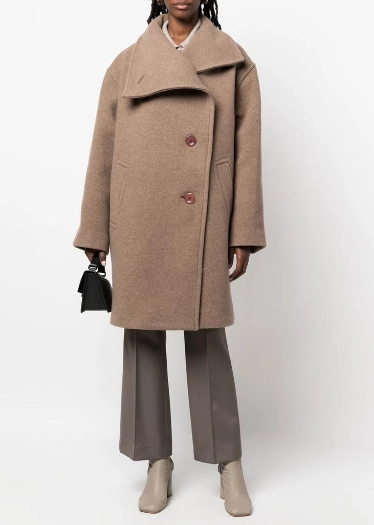 商品Acne Studios|Acne Studios Light Brown Wool Coat,价格¥4791,第4张图片详细描述