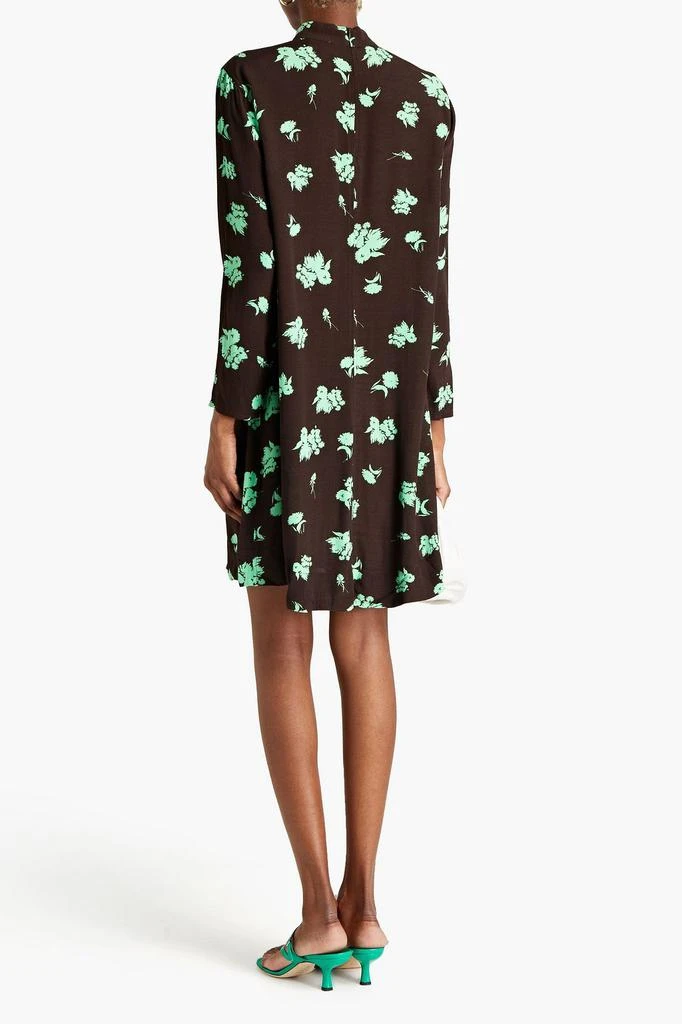 商品Ganni|Floral-print crepe mini dress,价格¥319,第1张图片