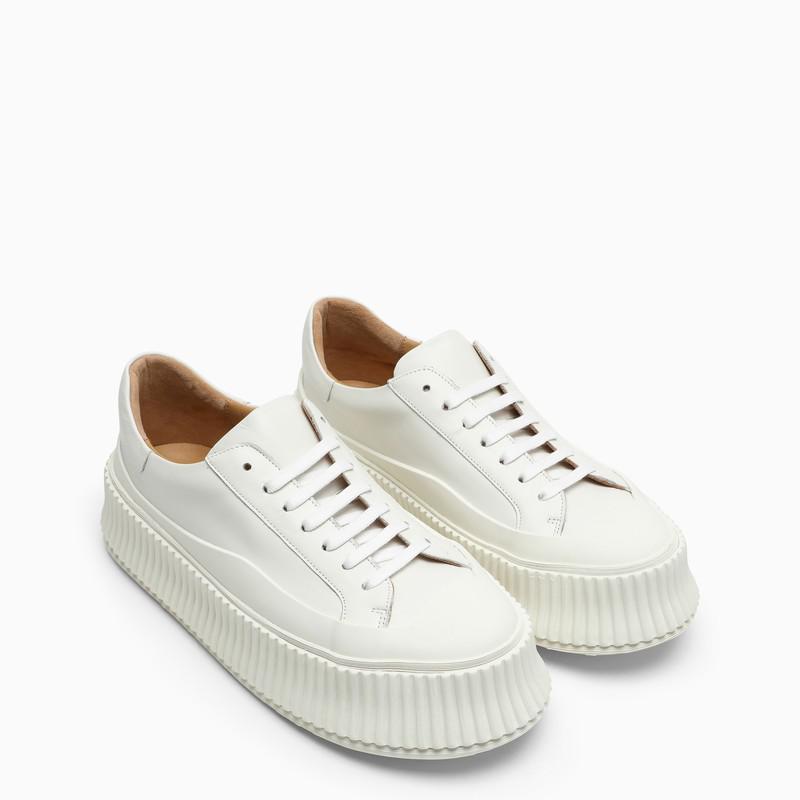 商品Jil Sander|Ivory leather trainer,价格¥3672,第4张图片详细描述