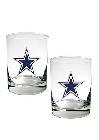 商品Great American Products|American Products Nfl Dallas Cowboys Rocks Glass Set,价格¥211,第1张图片