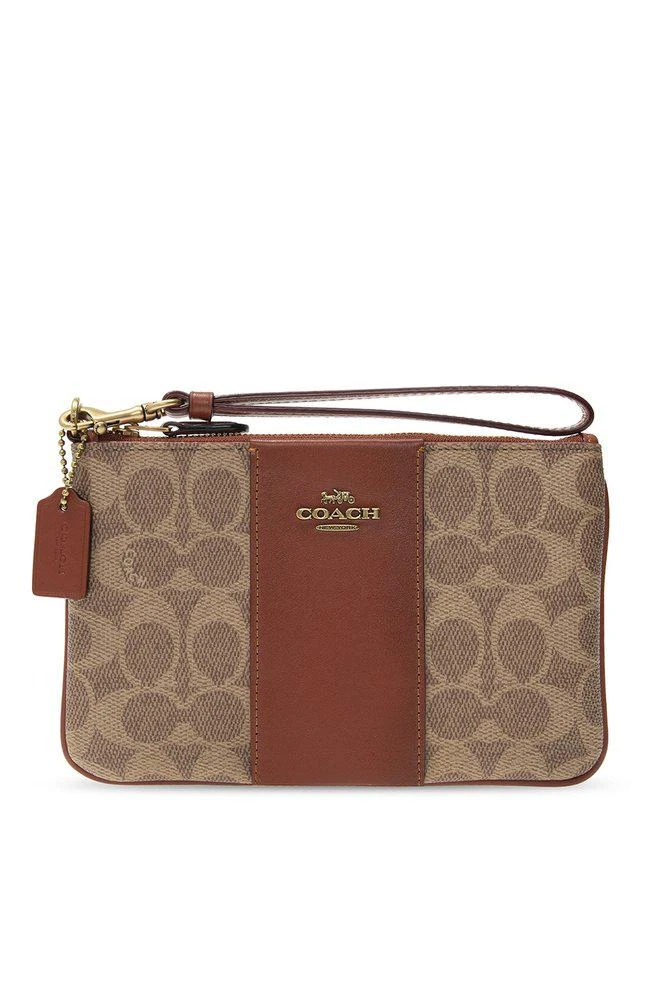 商品Coach|Coach Monogram Pattern Zipped Clutch Bag,价格¥565,第1张图片