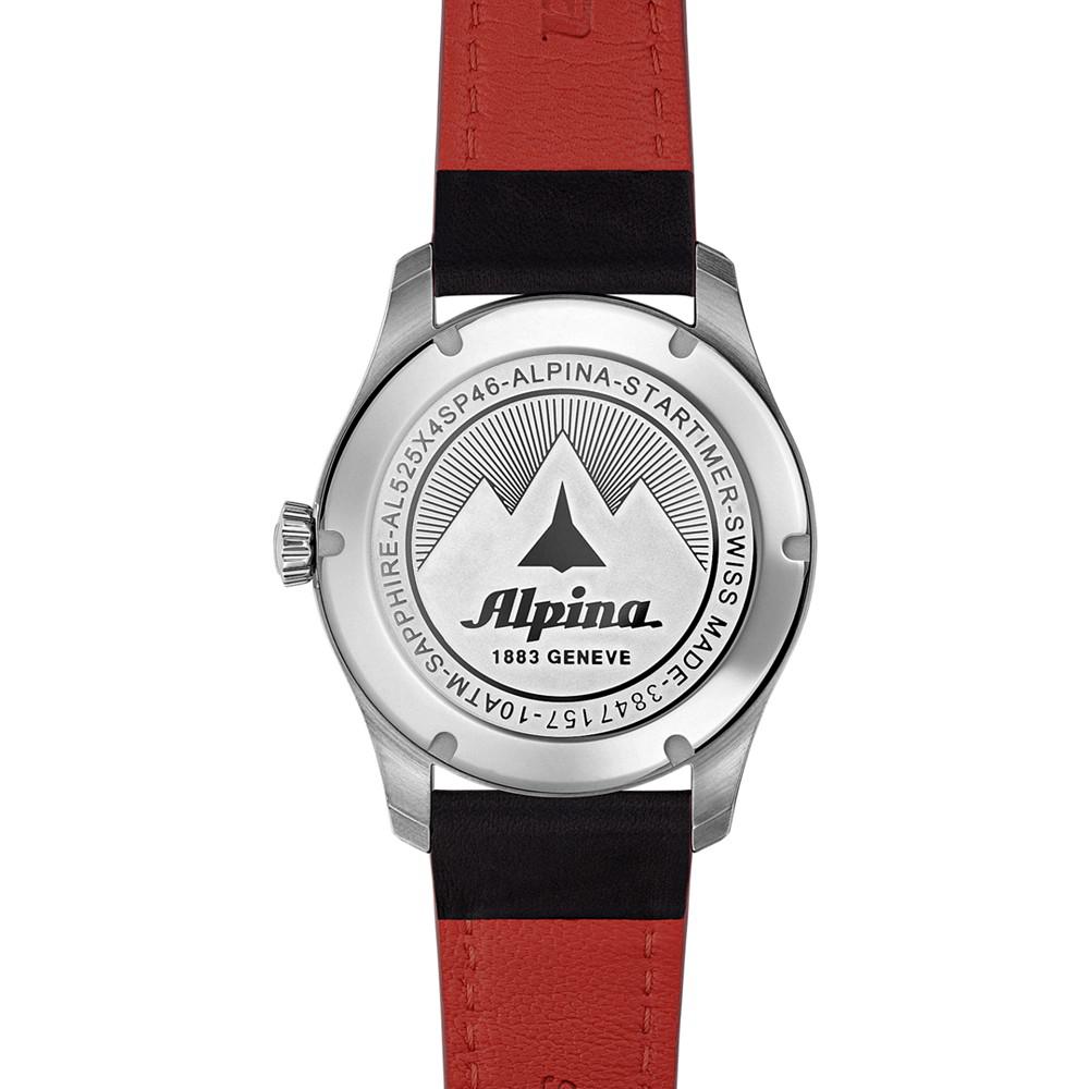 Men's Swiss Automatic Startimer Black Leather Strap Watch 41mm商品第3张图片规格展示