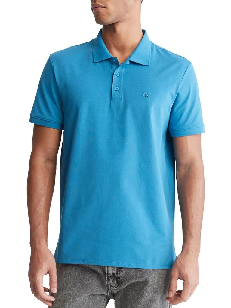 商品Calvin Klein|Mens Collared Soft Cotton Polo,价格¥199,第1张图片