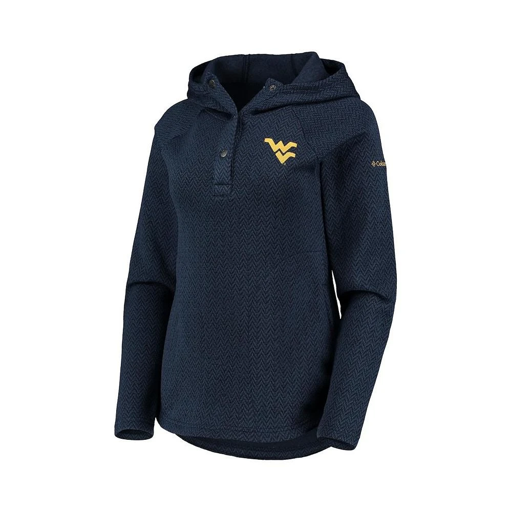 商品Columbia|Women's Navy West Virginia Mountaineers Darling Days Raglan Fleece Pullover Hoodie,价格¥475,第2张图片详细描述