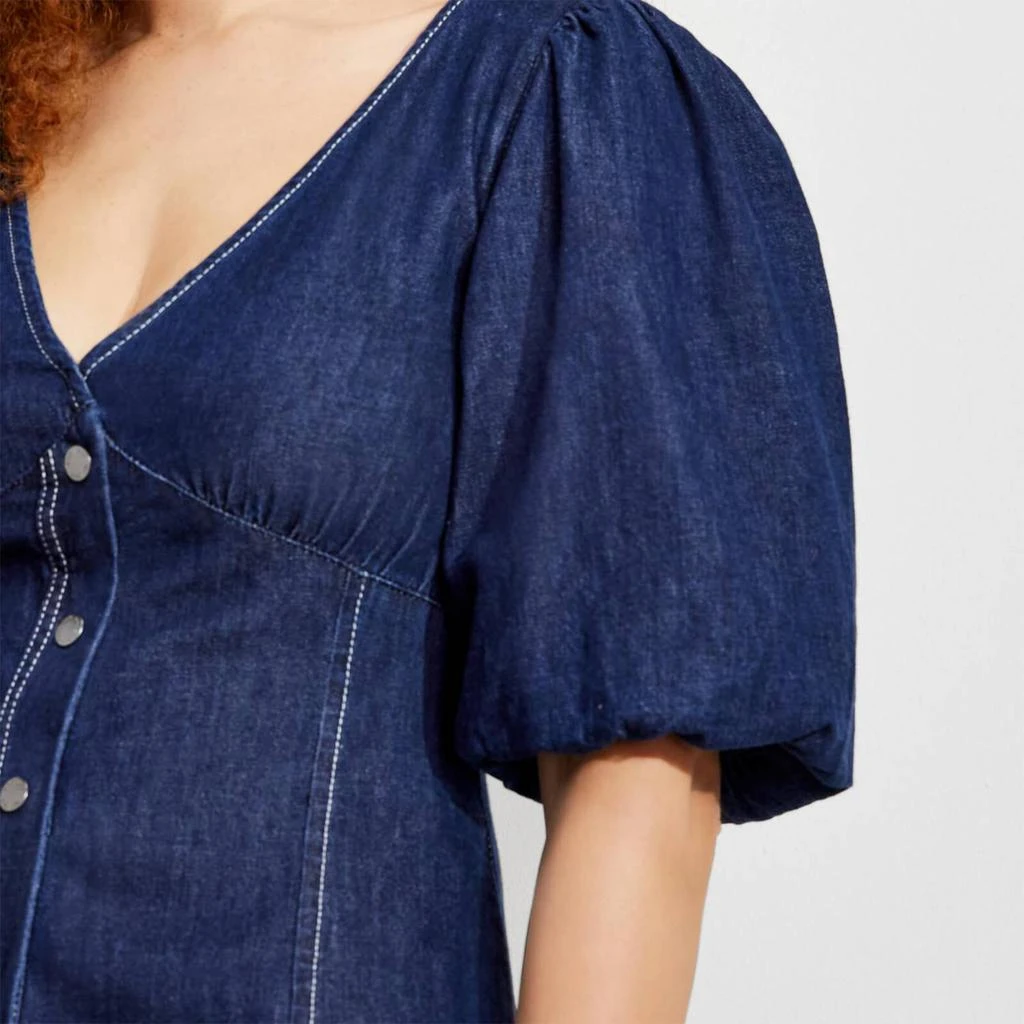 商品Kate Spade|Kate Spade New York Women's Denim Button-Front Dress - Denim,价格¥1402,第3张图片详细描述