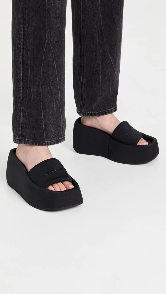 商品Alexander Wang|Alexander Wang Taji 厚底凉拖鞋,价格¥1318,第3张图片详细描述