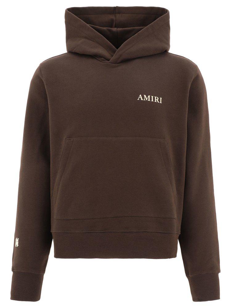 Amiri Logo-Printed Long-Sleeved Hoodie商品第1张图片规格展示