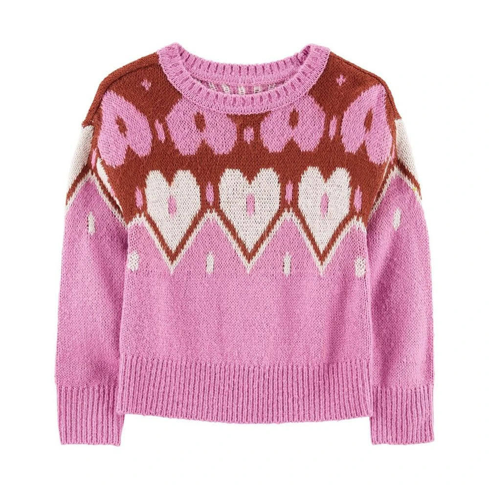 商品Carter's|Toddler Girls Heart Mohair Like Pullover Sweater,价格¥307,第1张图片