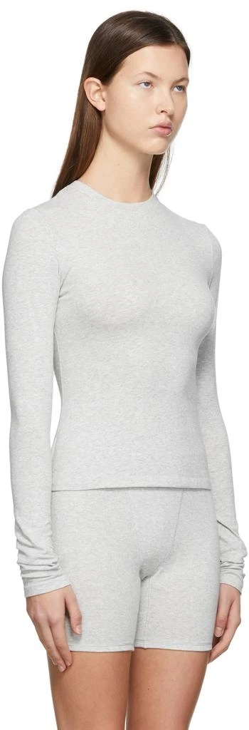 商品SKIMS|Grey Cotton 2.0 Jersey Long Sleeve T-Shirt,价格¥503,第2张图片详细描述