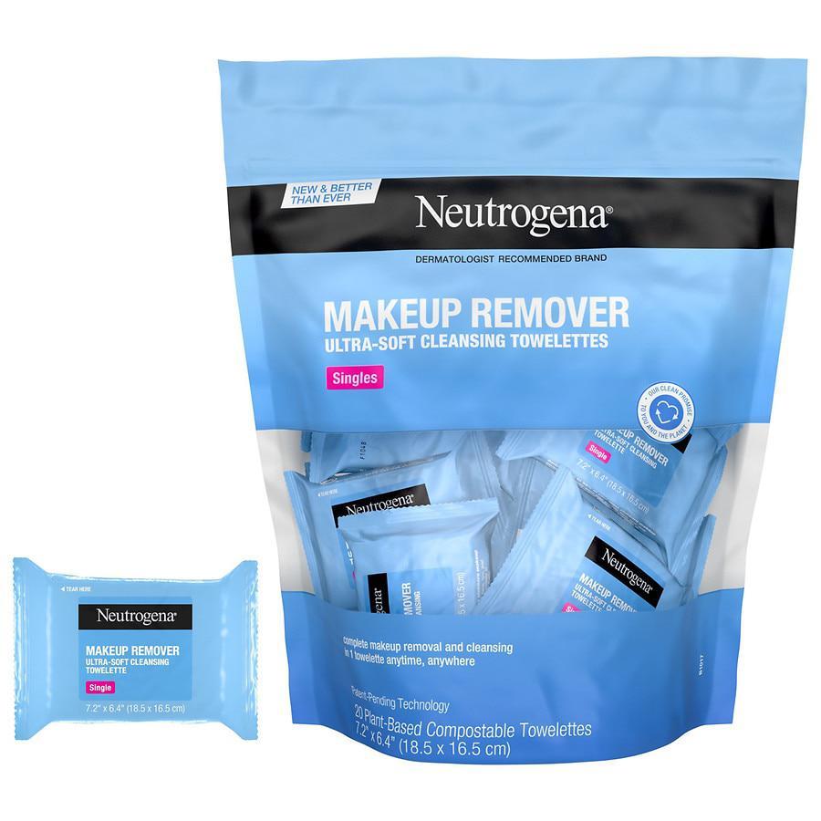 商品Neutrogena|Makeup Cleansing Face Wipes, Individually Wrapped,价格¥66,第5张图片详细描述