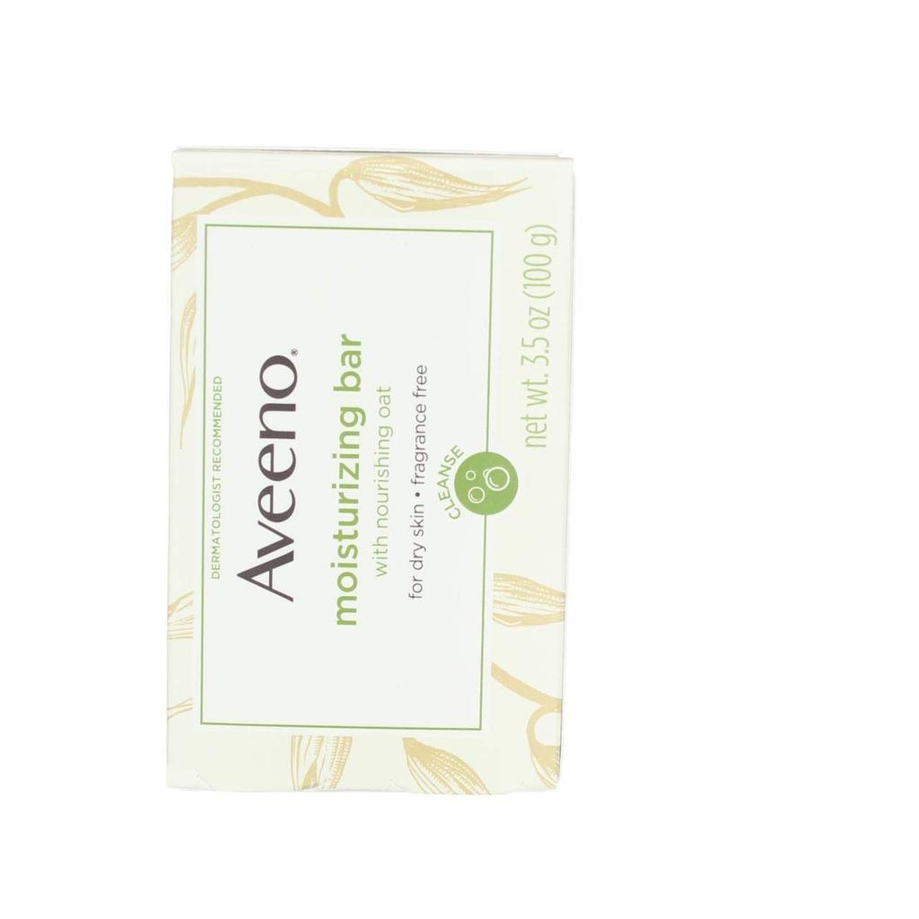 商品Aveeno|Aveeno Gentle Moisturizing Bar Facial Cleanser with Nourishing Oat for Dry Skin, Fragrance-free, Dye-Free, & Soap-Free, 3.5 oz (Pack of 4),价格¥131,第7张图片详细描述