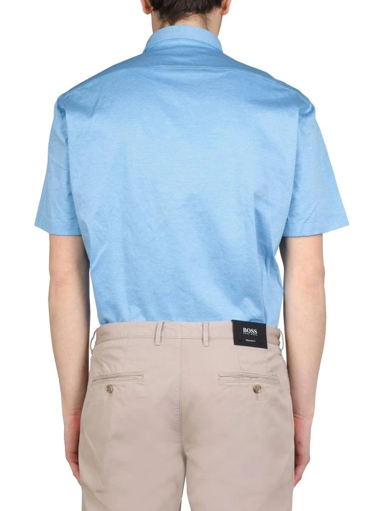 商品Hugo Boss|Boss Hugo Boss Logo Embroidered Short-Sleevd Shirt,价格¥432,第2张图片详细描述