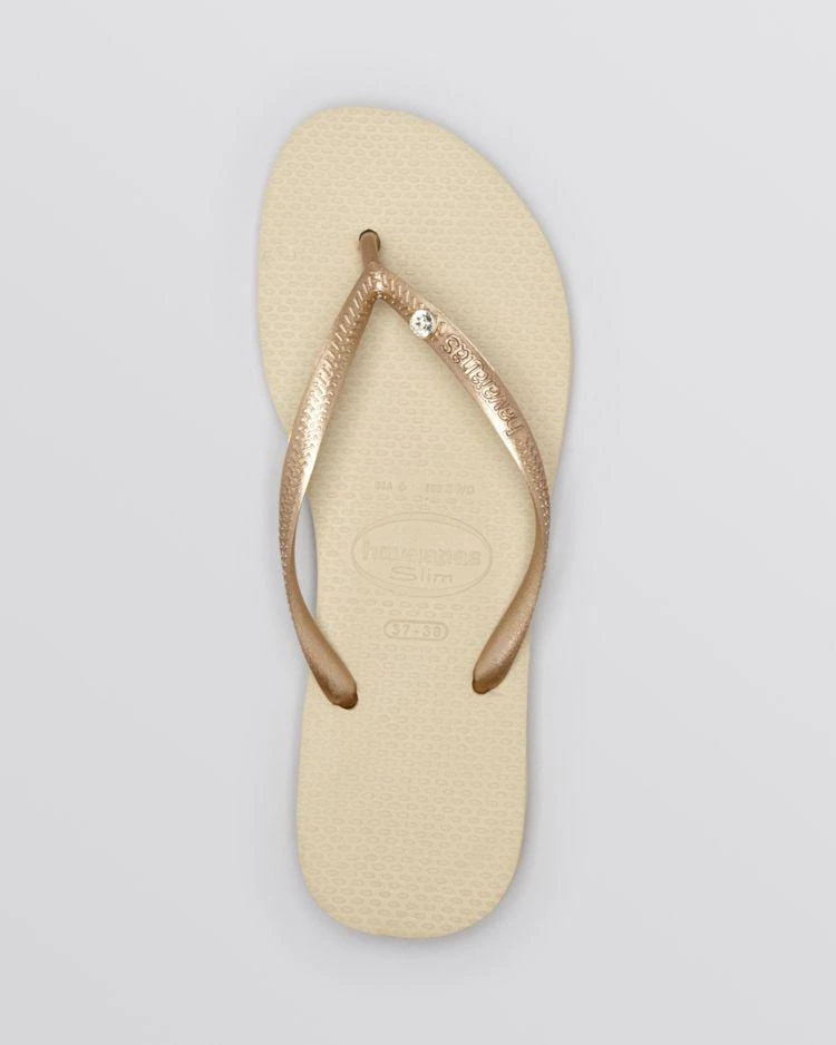 商品Havaianas|Crystal Glamour Slim Flip Flops 人字拖,价格¥270,第2张图片详细描述