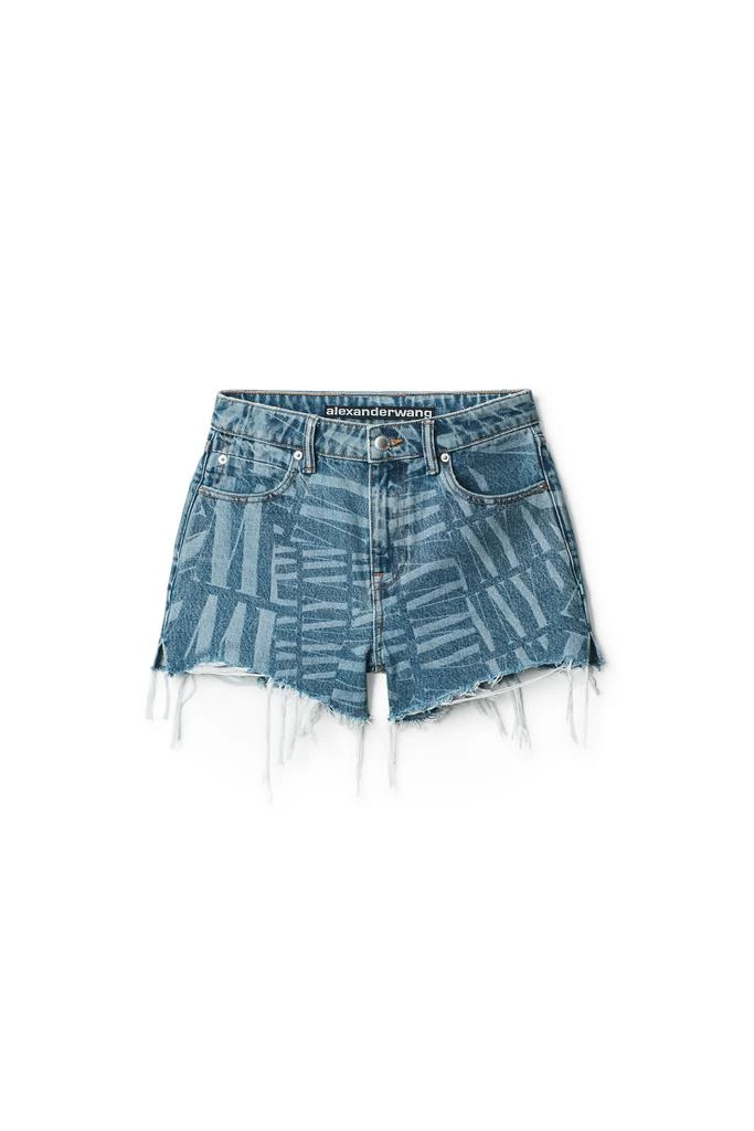 商品Alexander Wang|AWNY LOGO BITE SHORT IN DENIM,价格¥928,第1张图片