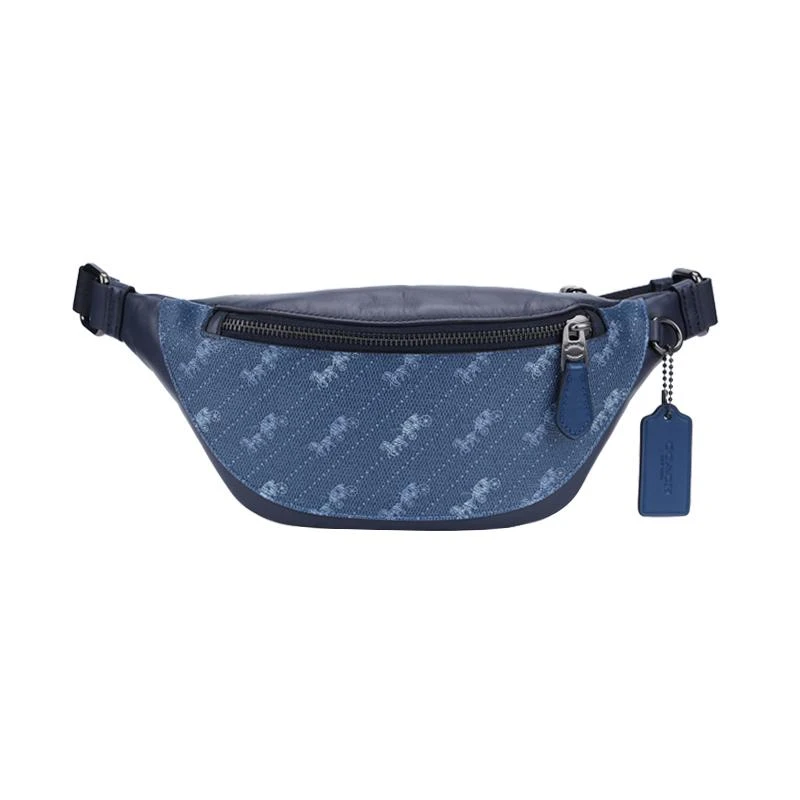 商品Coach|美国直邮COACH 奥莱款中号男士PVC配皮腰包胸包两用,价格¥3024,第2张图片详细描述