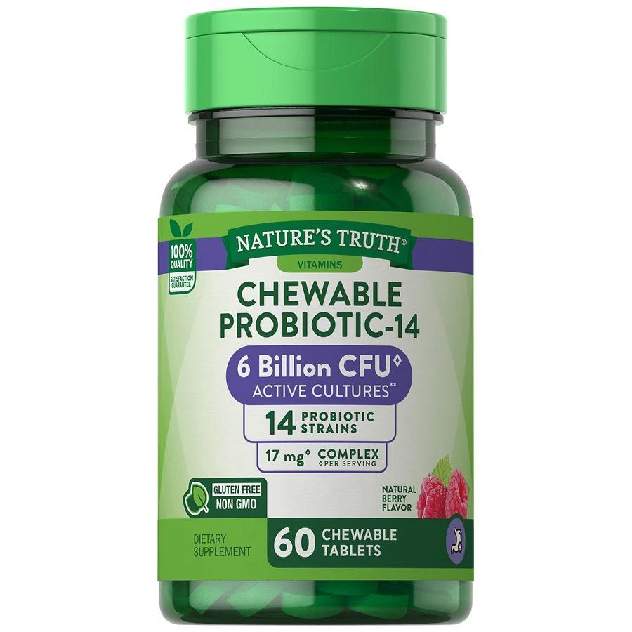 商品Nature's Truth|Probiotic Chewable 6 Billion Natural Berry,价格¥75,第3张图片详细描述