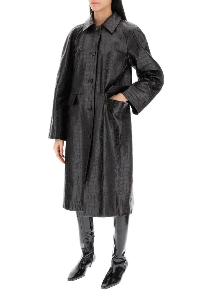 商品Totême|crocodile embossed leather coat,价格¥7959,第4张图片详细描述