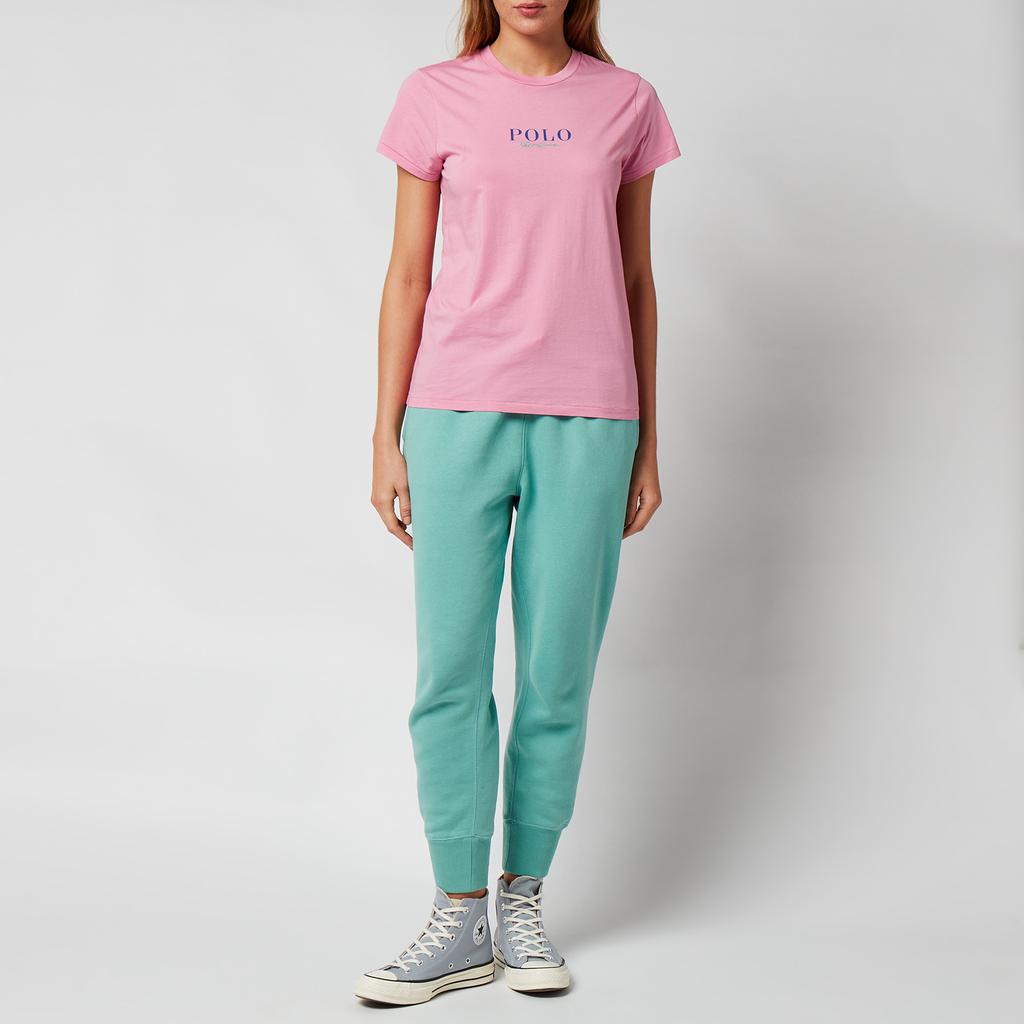 Polo Ralph Lauren Women's Polo Handwriting Logo T-Shirt - Beach Pink商品第3张图片规格展示