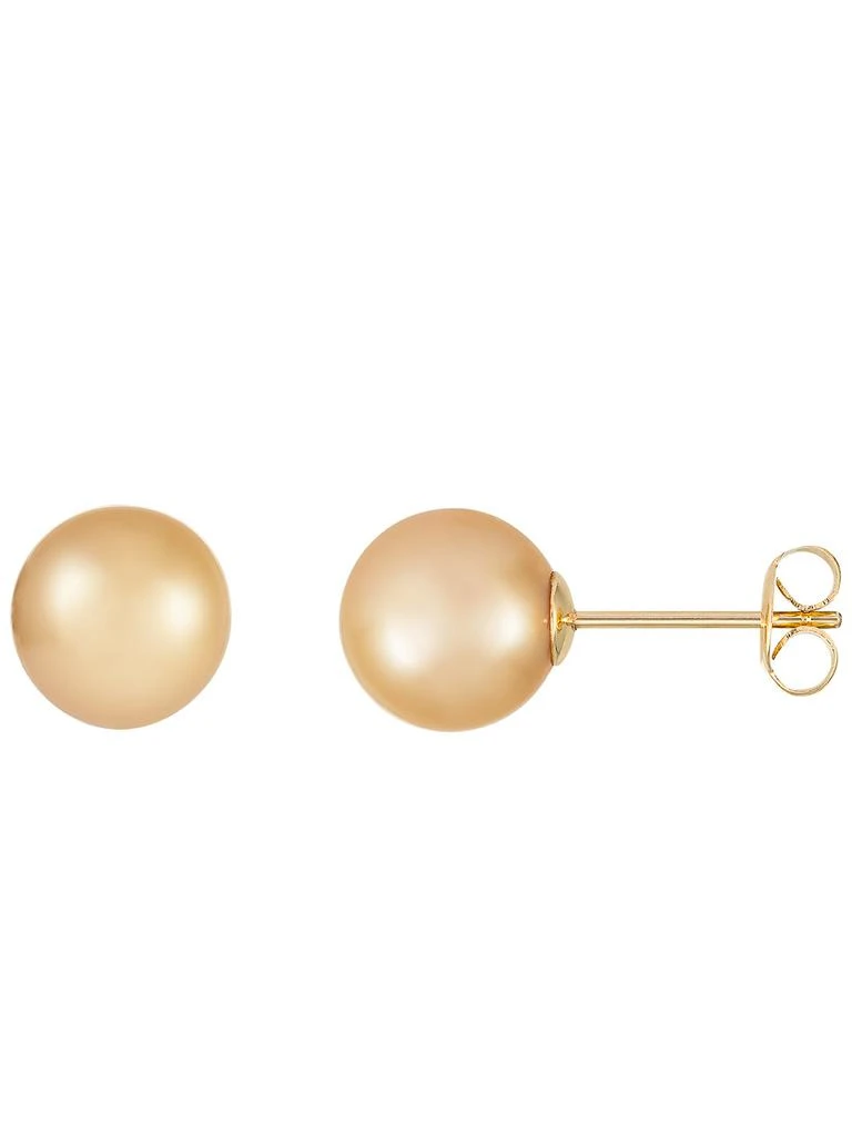 商品Splendid Pearls|14k Yellow Gold 11mm South Sea Pearl Earrings,价格¥6435,第1张图片