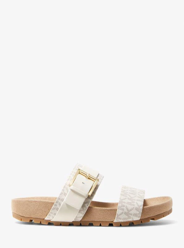 商品Michael Kors|Mylah Logo and Leather Sandal,价格¥453,第2张图片详细描述