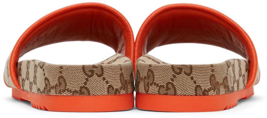 商品Gucci|驼色 The North Face 联名 Sideline 拖鞋,价格¥5649,第6张图片详细描述