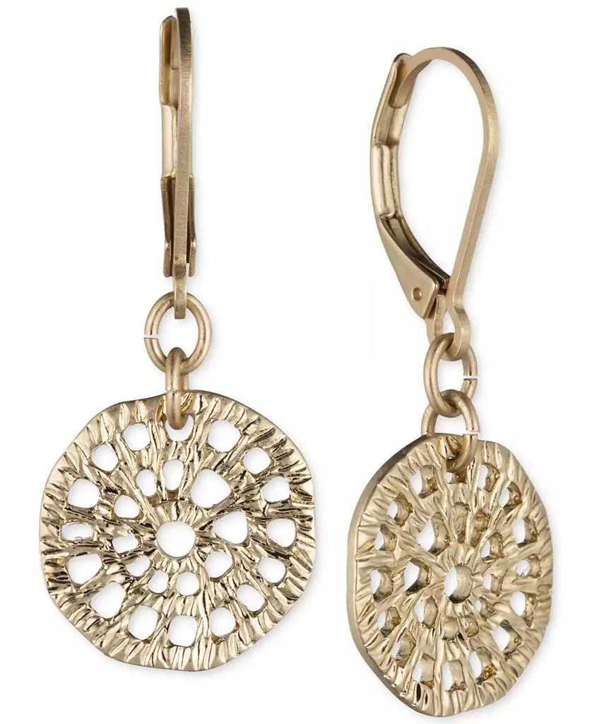 商品Lonna & Lilly|Gold-Tone Textured Disc Drop Earrings,价格¥168,第1张图片