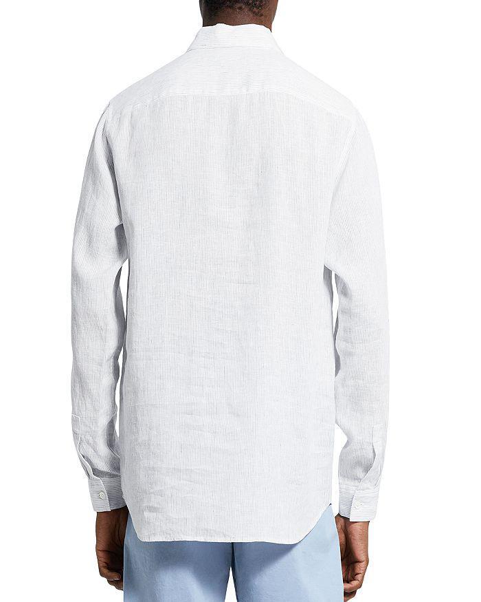 商品Theory|Irving Linen Stripe Button Down Shirt,价格¥1020,第4张图片详细描述