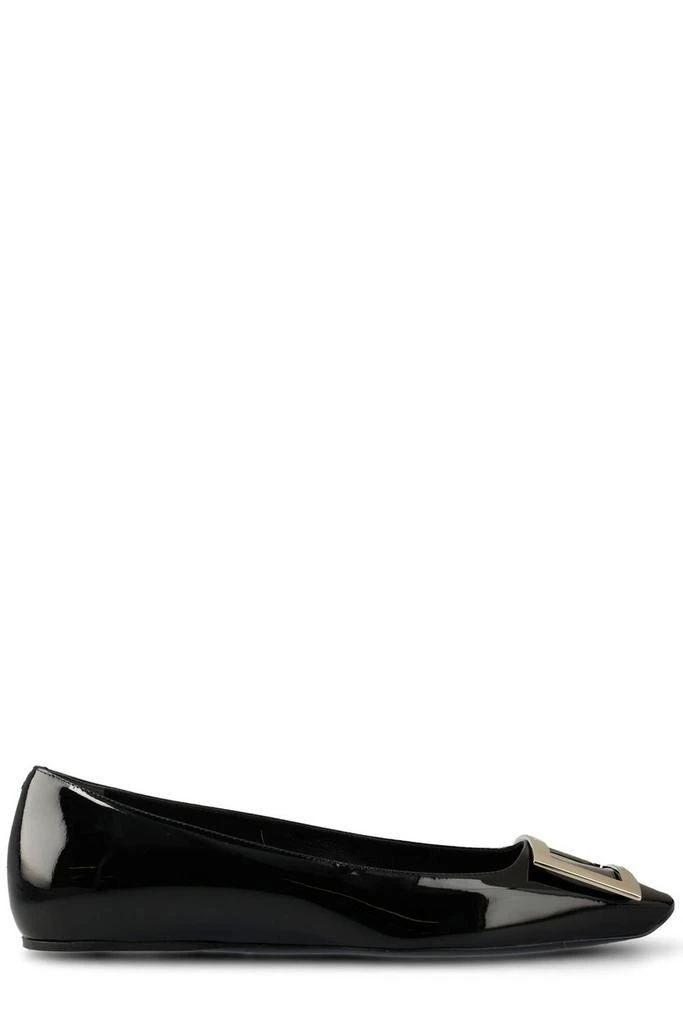 商品Roger Vivier|Roger Vivier Trompette Buckle Ballerina Flats,价格¥4710,第1张图片