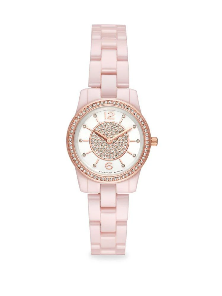 商品Michael Kors|Runway Two-Hand Ceramic Watch,价格¥1583,第1张图片
