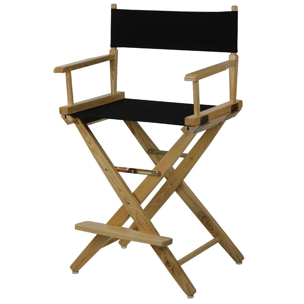 商品American Trails|Extra-Wide Premium 24"  Directors Chair Natural Frame W/Black Color Cover,价格¥1032,第4张图片详细描述
