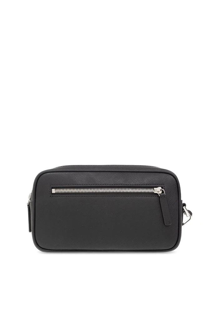 商品Emporio Armani|Emporio Armani ASV Saffiano Logo Plaque Washbag,价格¥1294,第3张图片详细描述