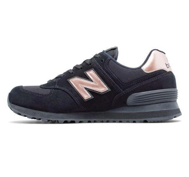 商品New Balance|Women's 574 Molten Metallic 慢跑休闲鞋,价格¥455,第2张图片详细描述
