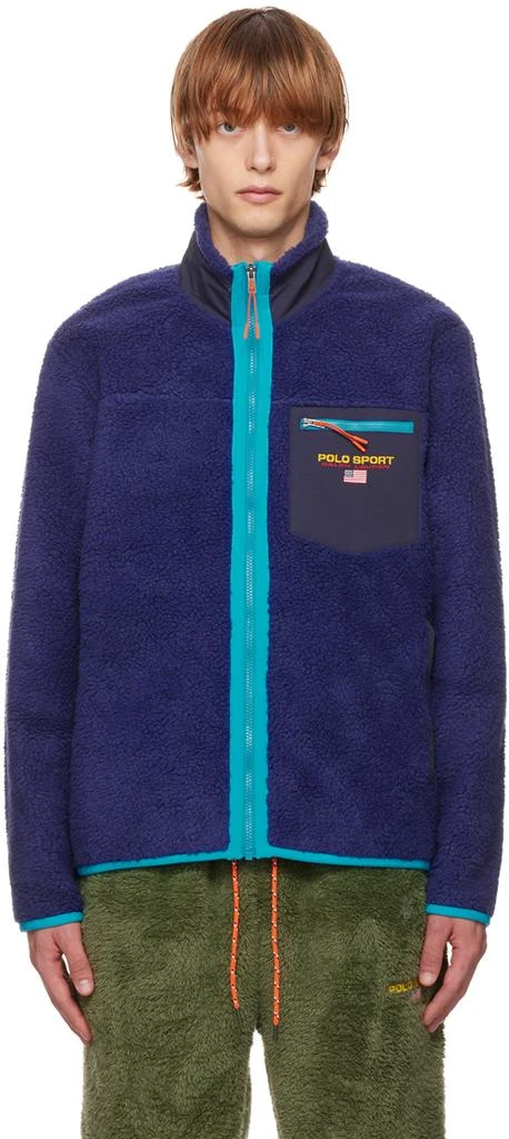 商品Ralph Lauren|Blue Emrboidered Jacket,价格¥1088,第1张图片