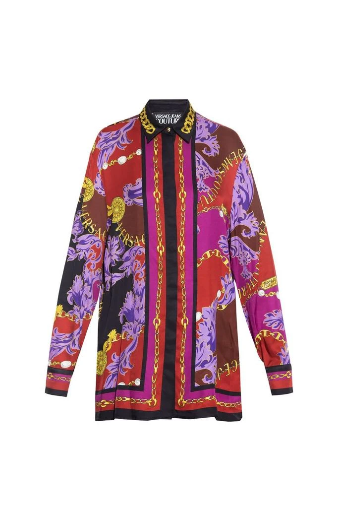 商品Versace|Versace Jeans Couture Chain Couture Print Long-Sleeved Shirt,价格¥3402,第1张图片
