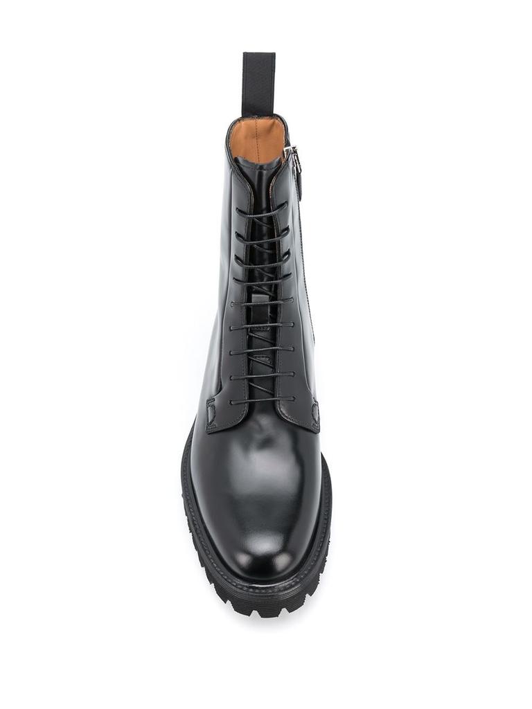 Church's Women's  Black Leather Ankle Boots商品第4张图片规格展示