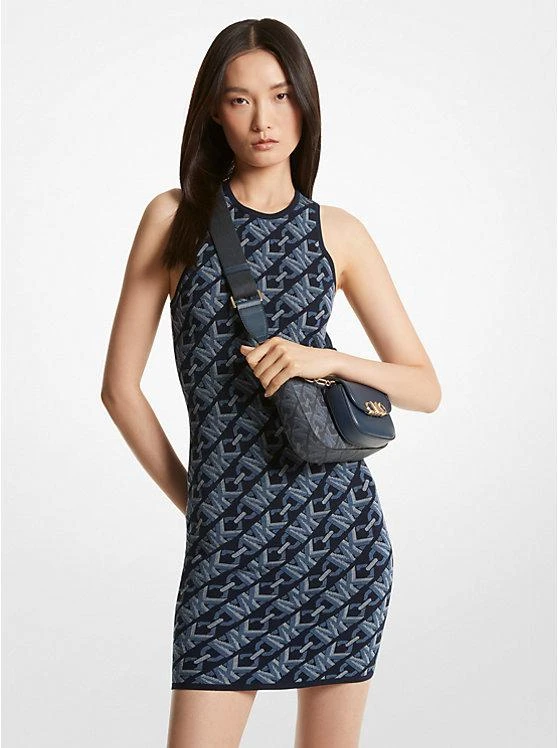 商品Michael Kors|Empire Signature Logo Jacquard Tank Dress,价格¥846,第1张图片