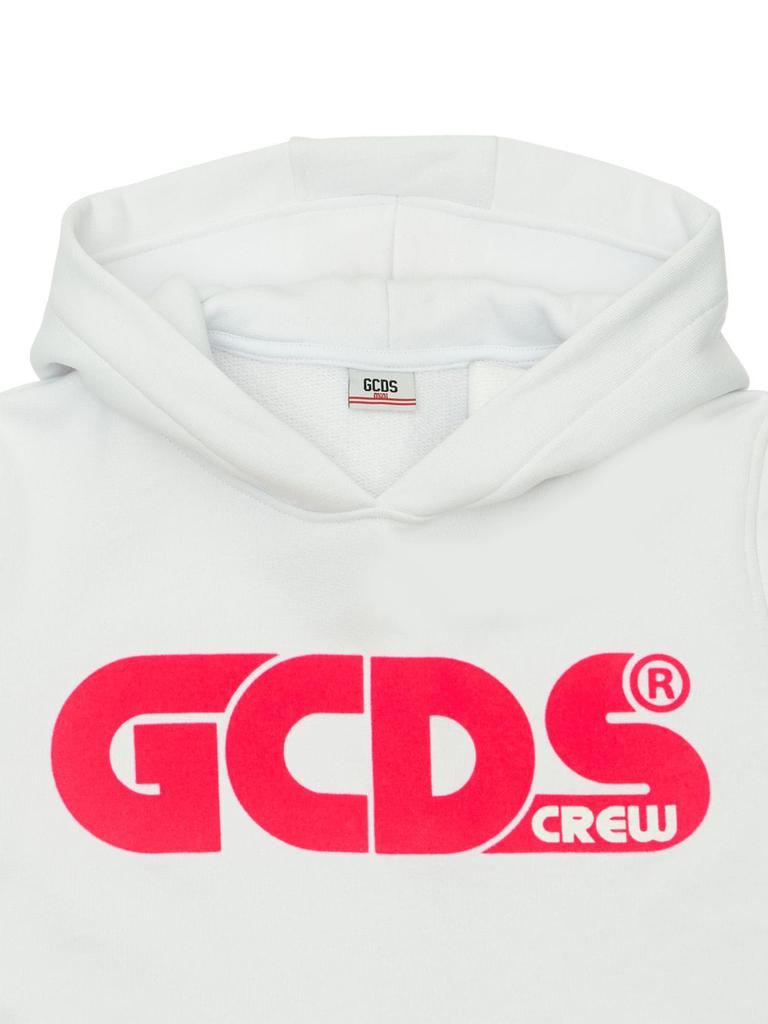 商品GCDS|Flocked Logo Cotton Sweatshirt Hooded,价格¥753,第3张图片详细描述