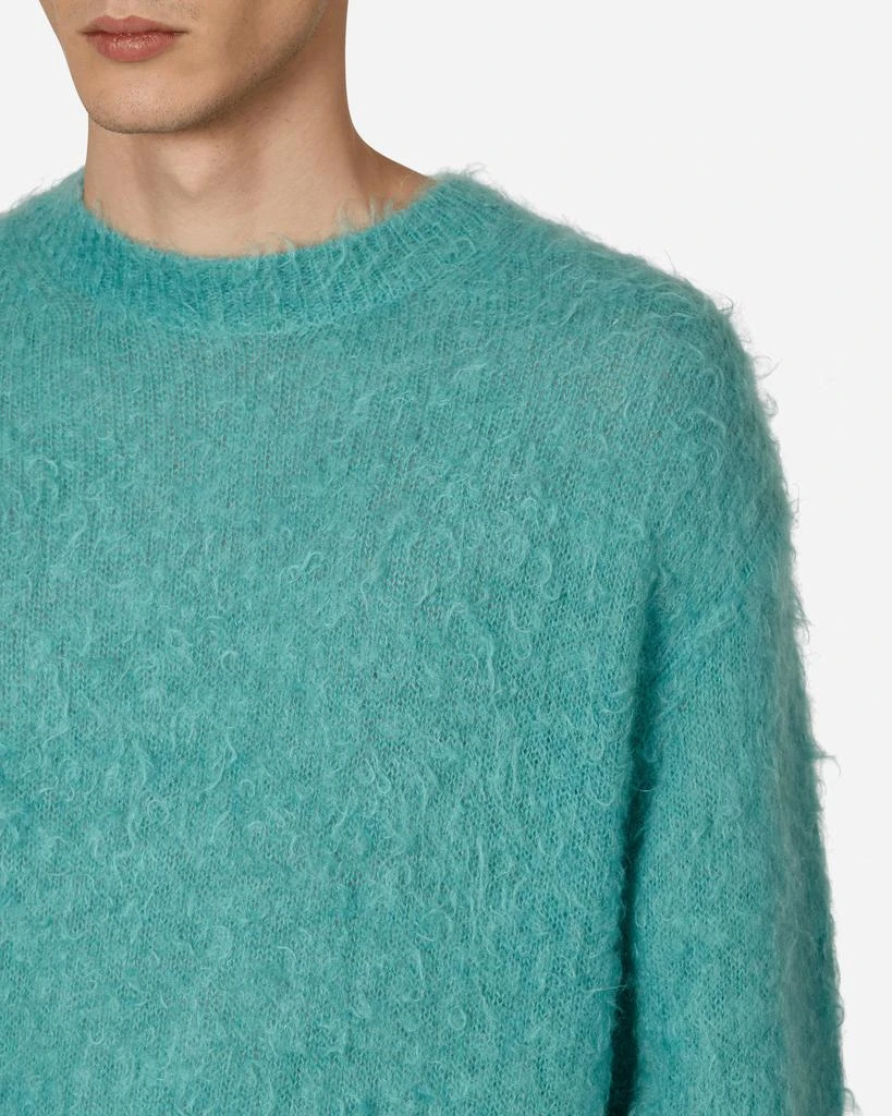 商品AURALEE|Brushed Super Kid Mohair Sweater Blue,价格¥3312,第5张图片详细描述