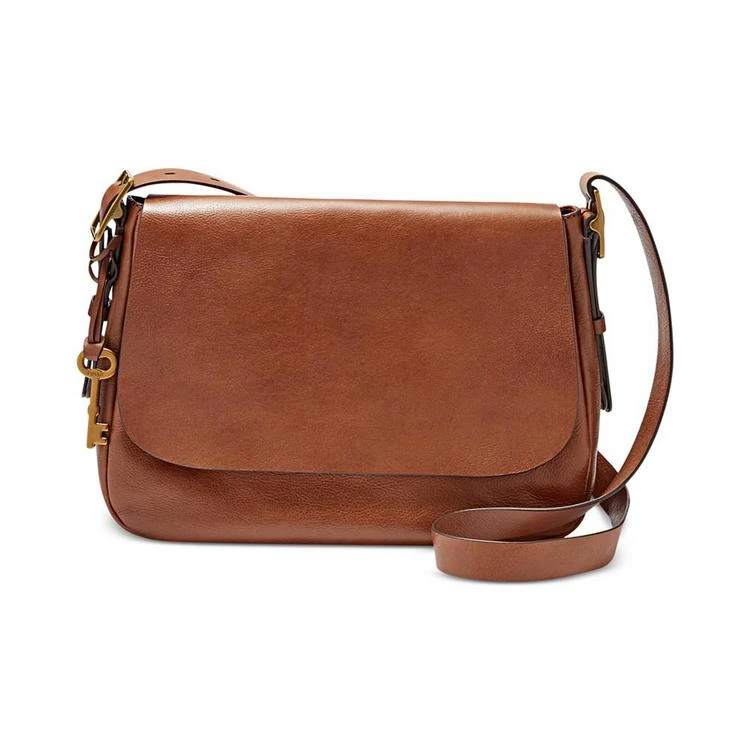 商品Fossil|Harper Medium Leather Saddle Crossbody,价格¥1481,第1张图片